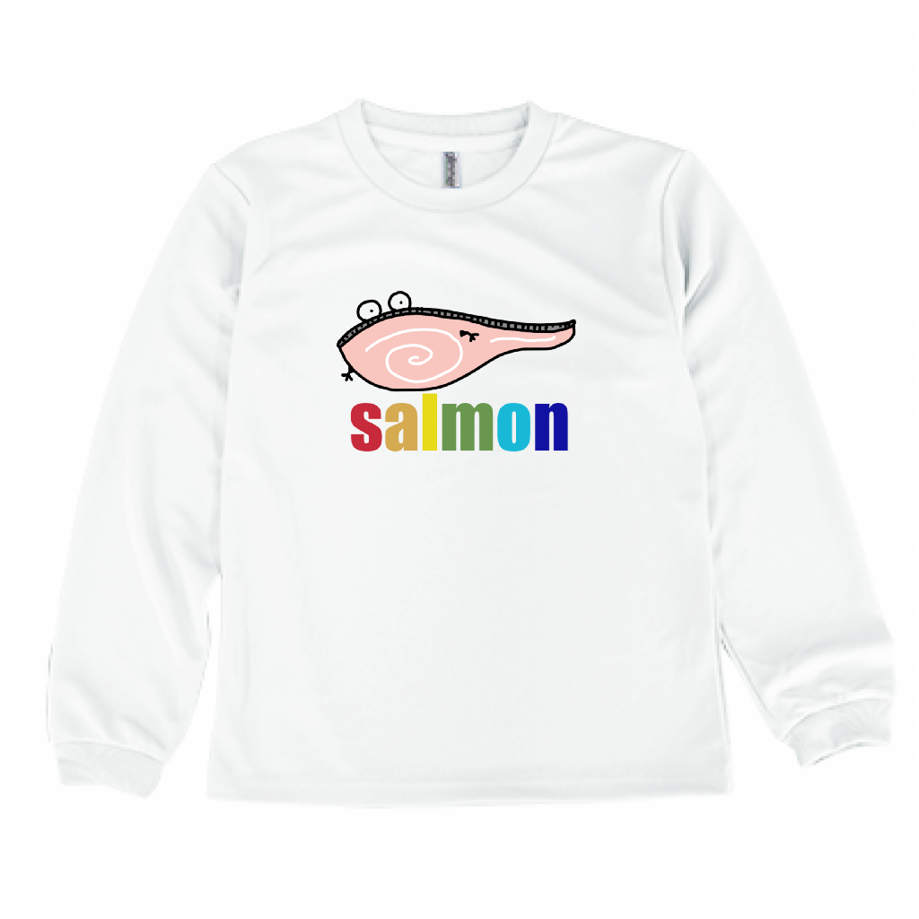 サーモン長袖Tシャツキッズ「KID'S」