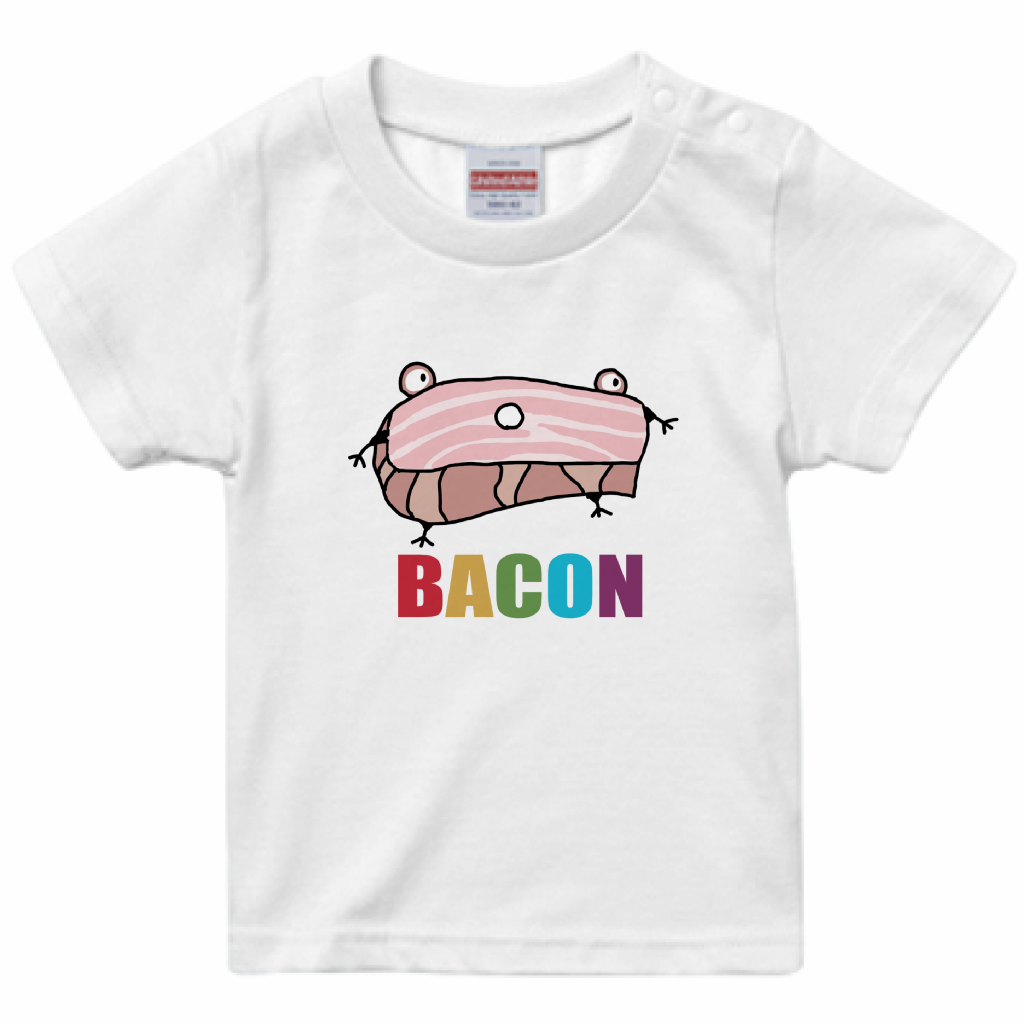 ベーコンベビーTシャツ「BABY」