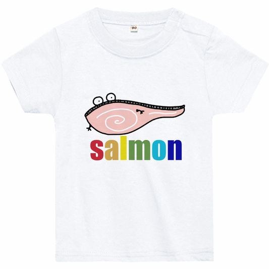 サーモンベビーTシャツ「BABY」