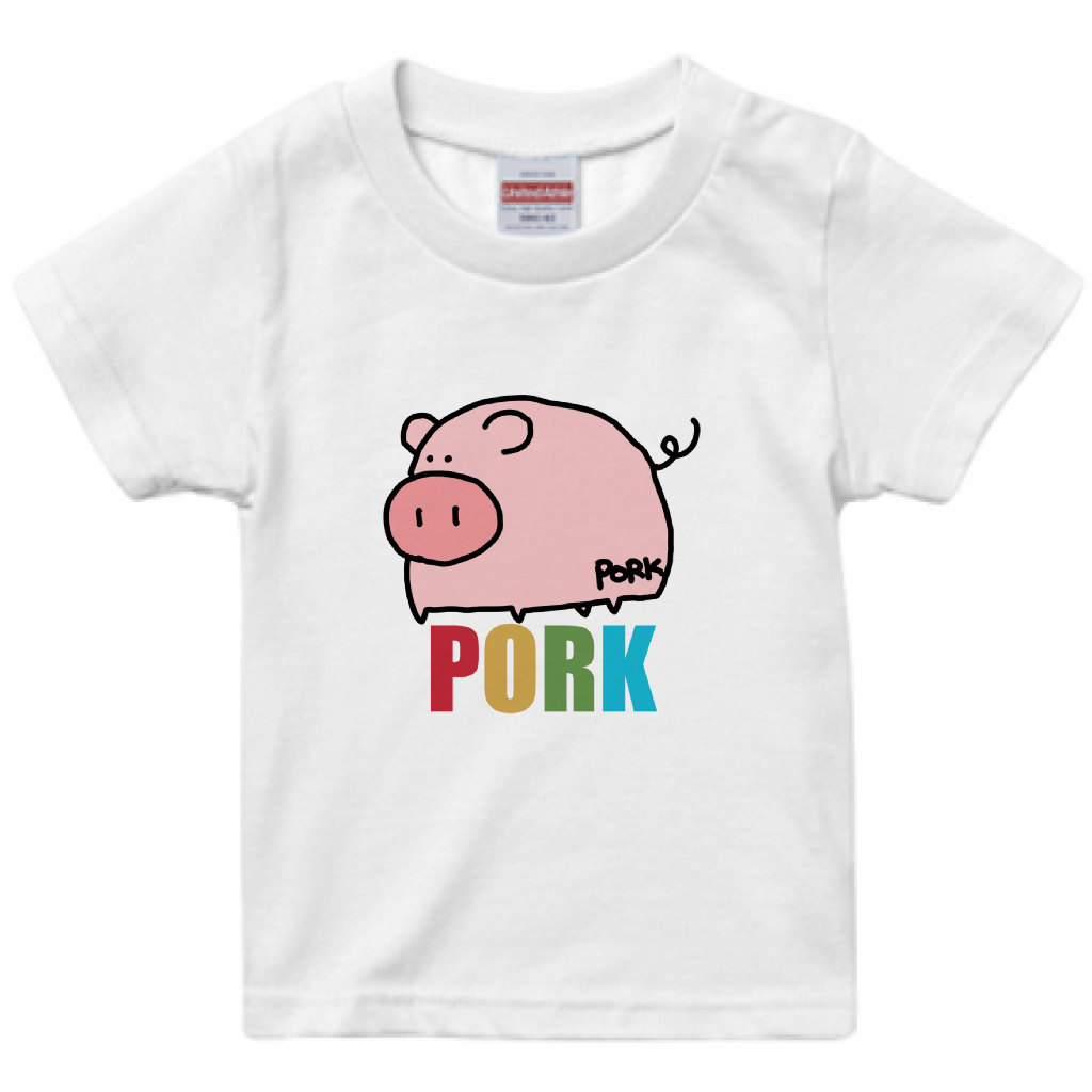 ぶたさんキッズTシャツ「KID'S」