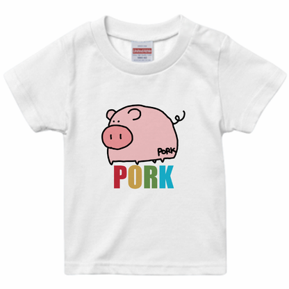 ぶたさんキッズTシャツ「KID'S」
